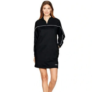 PUMA Size XS Women's Black High Neck Sweatshirt Dress